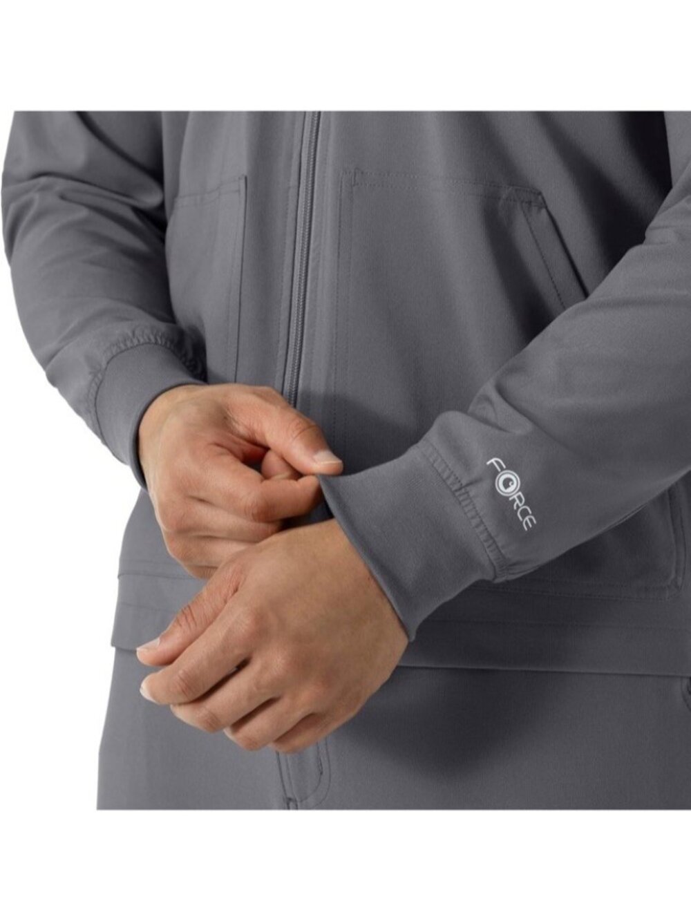 Carhartt Scrubs Jacket Force Cross-Flex Lightweight Gray Men 2XL XXL - Picture 4 of 5